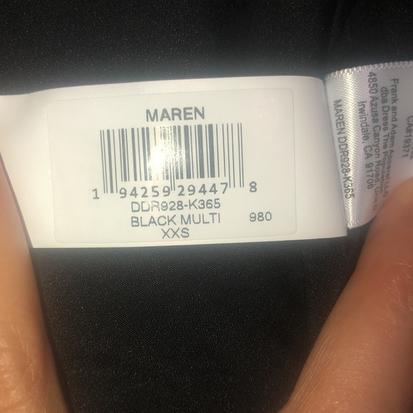 Dress the Population Maren Embroidered Floral Sleeveless Fit & Flare Dress XXS - Picture 12 of 12